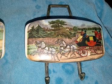 cinije za suvo voce: Dekorativne zidne kukice – set od 2 komada - Materijal: metalna — 1