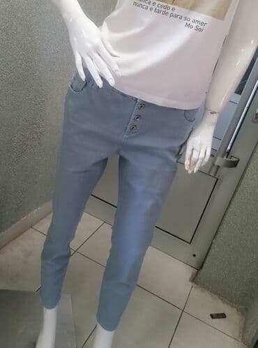 džeparice pantalone: L (EU 40), High rise, Straight — 1