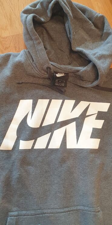 parke sa prirodnim krznom: NIKE original dukserica za muškarce. Sa kapuljačom, kvalitetan duks — 1
