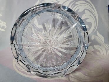 kristalne cinije cene: Bombonijera kristal,led kristal,rucni rad ceska 70te — 7