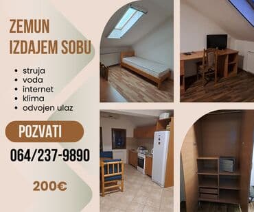 Placevi: Zemun, izdajem sobu Zemun, naselje Nova galenika, izdajem sobu,za — 1