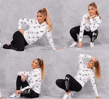 nike ninja duks: Puma ženska sportska kombinacija – dukserica s kapuljačom + helanke + — 4