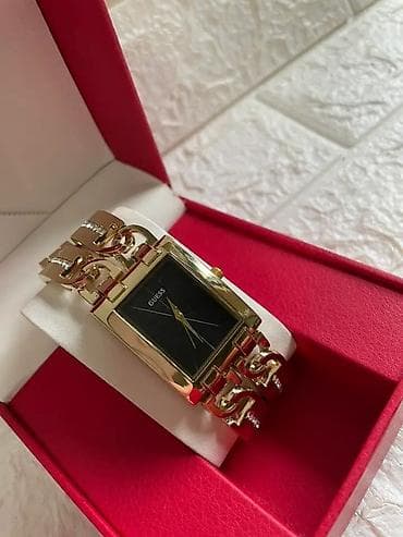 zenske torbe mona outlet: GUESS ženski ručni sat – pravougaono kućište i ukrasna narukvica sa — 4