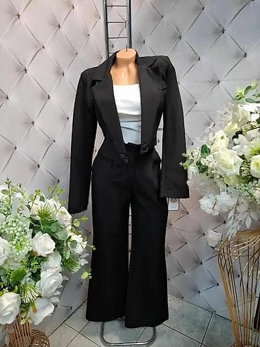 Ženski elegantni komplet – sako i pantalone - Krojen damski komplet