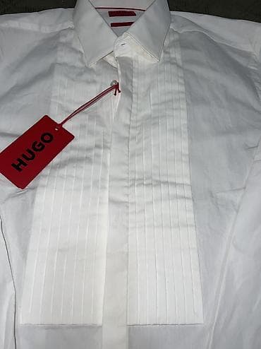lv kais muski: Košulja Hugo Boss, bоја - Bela — 5