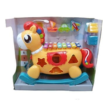 patike sa vazdusnim djonom: Poni muzički sa umetaljkom i ksilofonom 31 x 26 x 11 cm
Cena 3200 din — 1
