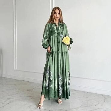 torbe m: Maksi haljina sa floralnim printom - Kroj: duga, lepršava maksi — 1