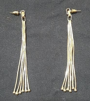 Zlatne viseće minđuše Novo. Boja nakita-Zlatna Dimenzije nakita 9cm