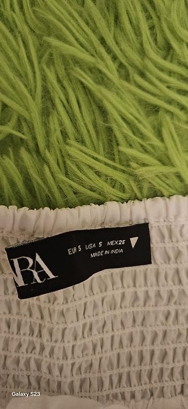Men's Clothing: Bela letnja haljina na bretele – Zara, veličina S (EU S / USA S / MEX — 4