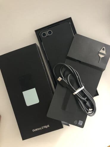 gta 5 cena pc: Samsung Galaxy Z Flip 5, 256 GB, color - Turquoise, Fingerprint, Wireless charger, Dual SIM cards — 3