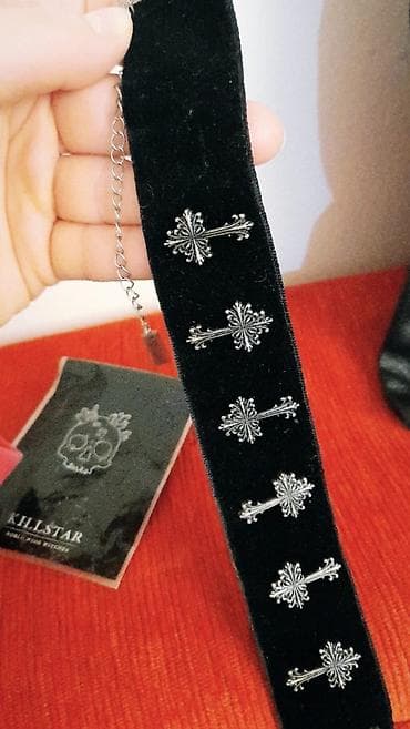 Fashion backpacks: NOV Killstar plišani čoker - Killstar Velvet Choker gothic - veoma — 3