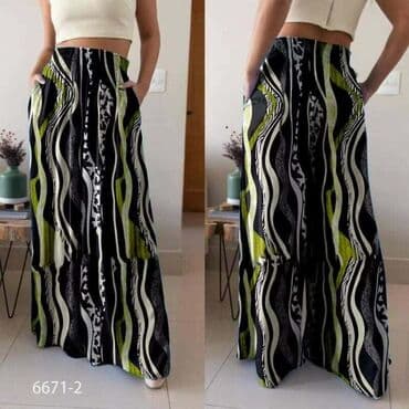 pantalone versace: Regular rise, Palazzo — 10