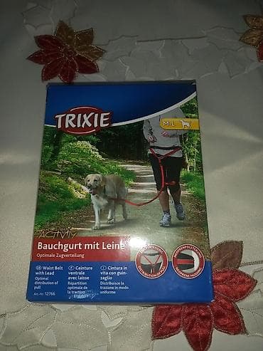 psi mesanci na poklon: Trixie Dogs Activity pojas za struk sa povocem (Waist Belt with Lead) — 1