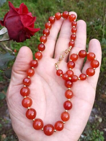 Venčanice i aksesoari: Ogrlica od Karneola 5 Ogrlica od Karneola, poludragi kamen — 2