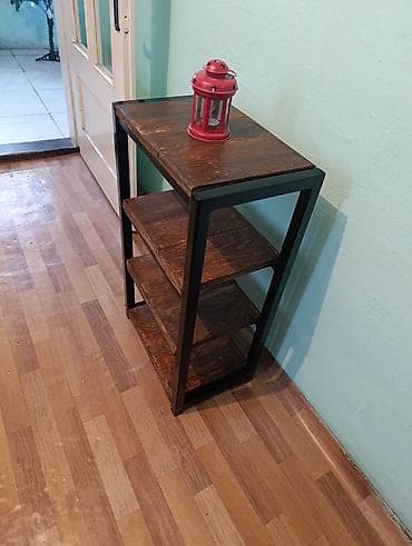 sto za pesak: Industrijski stovčic/etažer sa 4 police - Konstrukcija: čelični ram — 5