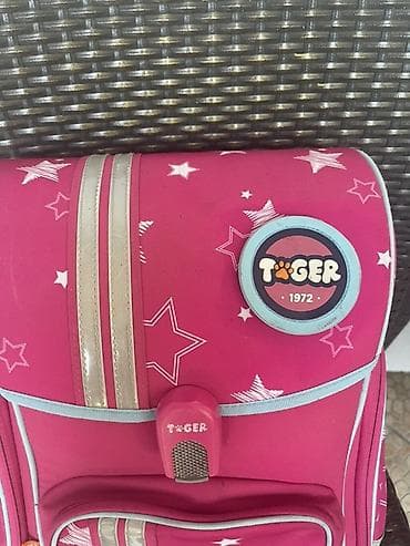 woks max obuca: Školski ranac Tiger Family – roze sa zvezdicama - Brend: Tiger Family — 1