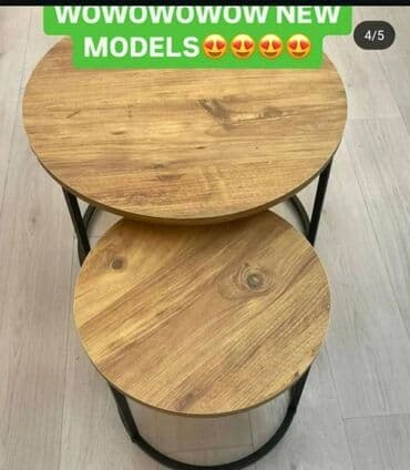 Stolovi: Set od dva okrugla klub stola modernog dizajna, idealna za dnevni — 3