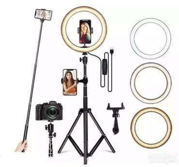 bezicni video nadzor cena: Ring light led svetlo za slikanje 12 inca 30cm + stativ Ring fill — 7