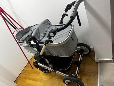 Dečija kolica – siva, prostrana gondola, aluminijumski ram