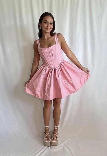 haljine srbija: Mini haljina sa korset krojem - Model: mini A-kroja sa bogato — 3