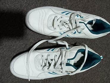 ngn patike: Bele sportske patike sa pertlama - Boja: bela sa tirkiznim detaljima — 1