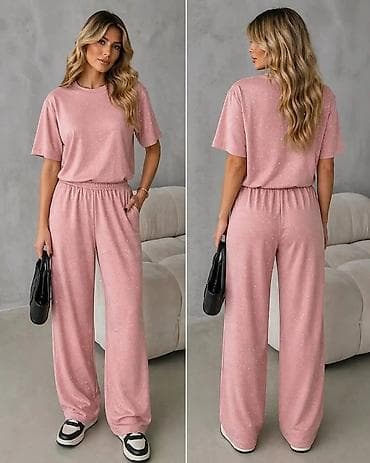 Overalls: Dvodijelni ženski komplet – majica i široke pantalone - Kroj — 6