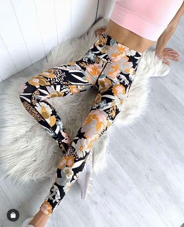 helanke od mokre likre: S (EU 36), M, L, Likra, bоја - Multicolored color — 5