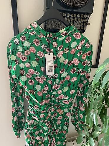 lulus haljine: ME+EM Lantana Flower Print midi haljina New York Edition / Placena — 4