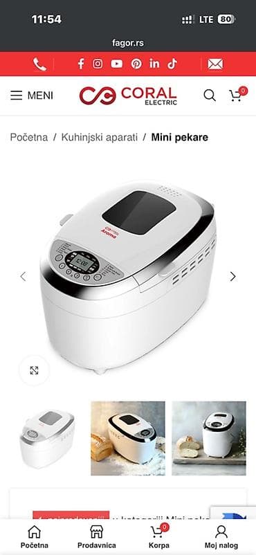 pekarska pec: Mini pekara Coral Electric BM-2200 - Kategorija: Kuhinjski aparati – — 1