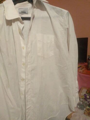 muški džemperi od kašmira: Shirt Long sleeves, L (EU 52), Ralph Lauren, color - White, Cotton — 1