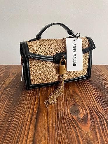 catwalk torbe: Steve Madden torbica – pleteni model sa kožnim detaljima - Materijal — 2