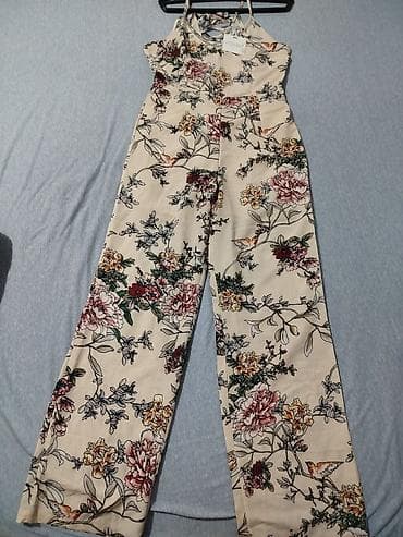 Skafanderi: Ženski letnji kombinezon sa cvetnim printom - Model: dugi kombinezon — 1