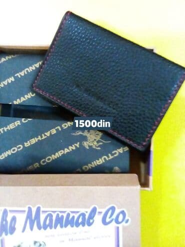 Women's Footwear: Men's wallet, Manual, Material: Leather — 1