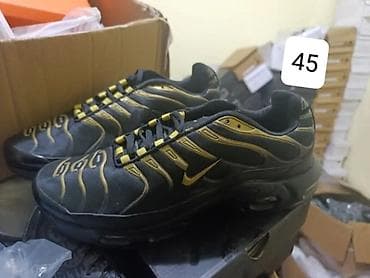 nike tn narandzaste: Muške patike – crno‑zlatne, inspirisane Nike Air Max Plus (TN) stilom — 1
