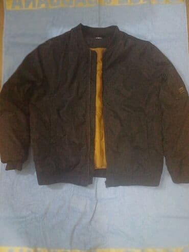 Kožne jakne: Muška bomber jakna – crna - Klasičan bomber kroj sa rebrastim — 5