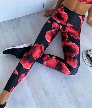 helanke od mokre likre: S (EU 36), M, L, Likra, bоја - Multicolored color — 7