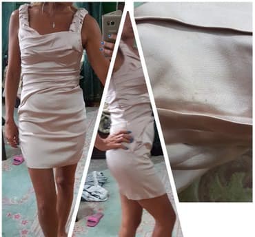 gepard obuca novi sad: Karen Millen - Prelepa original bez - roza haljina nezne boje — 2