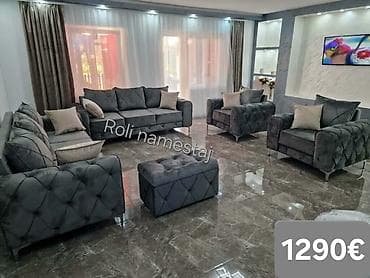 kolevka za bebe dexy co: Komplet tapaciranih garnitura za dnevni boravak – moderan Chesterfield — 6