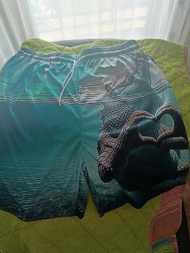 Muške šortsevi za plažu/kupanje sa 3D printom krokodila - Dizajn