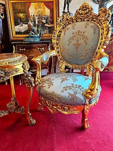 stolica za hranjenje ikea: Barokni set fotelja sa pomoćnim stočićem - Dve raskošne fotelje u — 1