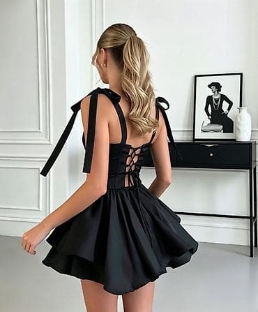 modus haljine: ✅Korset mini haljina sa mašnama na ramenima
✅3300 din — 8