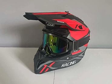 tarup za imt 509: Kros/motokros kaciga sa naočarima – “RACING” dizajn Karakteristike: - — 2