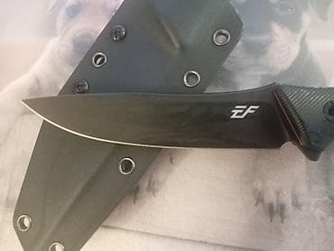 majica za tenis: Fiksni nož Eafengrow EF125 - Oštrica: drop-point profil, fabrički — 4