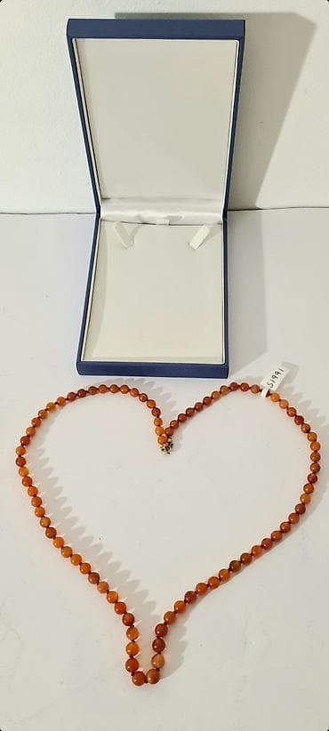 naocare u obliku srca: • Na prodaju stara, a potpuno nova lepa ogrlica od karneola! - Čuvana — 3