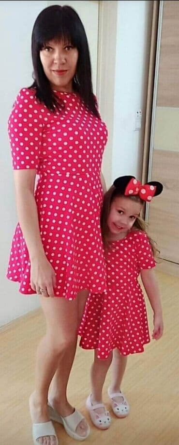 haljina 10: Haljine za mame i devojcice - rade se u velicinama od 1 do 12, i za — 27