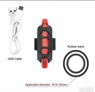 vodootporne navlake: USB punjiva LED lampa za bicikl – snažna signalizacija za veću — 7