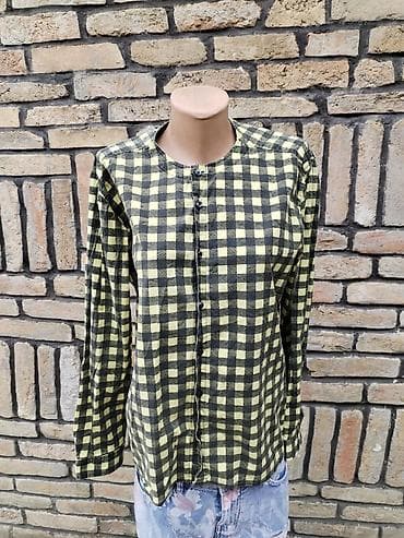 bluze od konca: Ženska košulja – karirana - Veličina: L - Mere: širina pazuh–pazuh 56 — 1