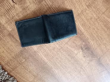 moon boots polovne: Muški kožni novčanik – crni, preklopni - Materijal: glatka koža u — 2