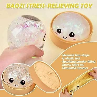 igracka kokoska: Dumpling Squishy Mystery GLITERASTI je zabavna i mekana fidget — 4