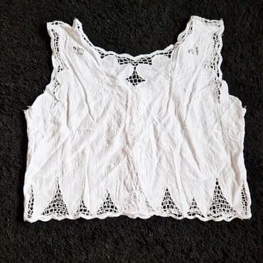 zara top na jedno rame: M (EU 38), Single-colored, color - White — 1